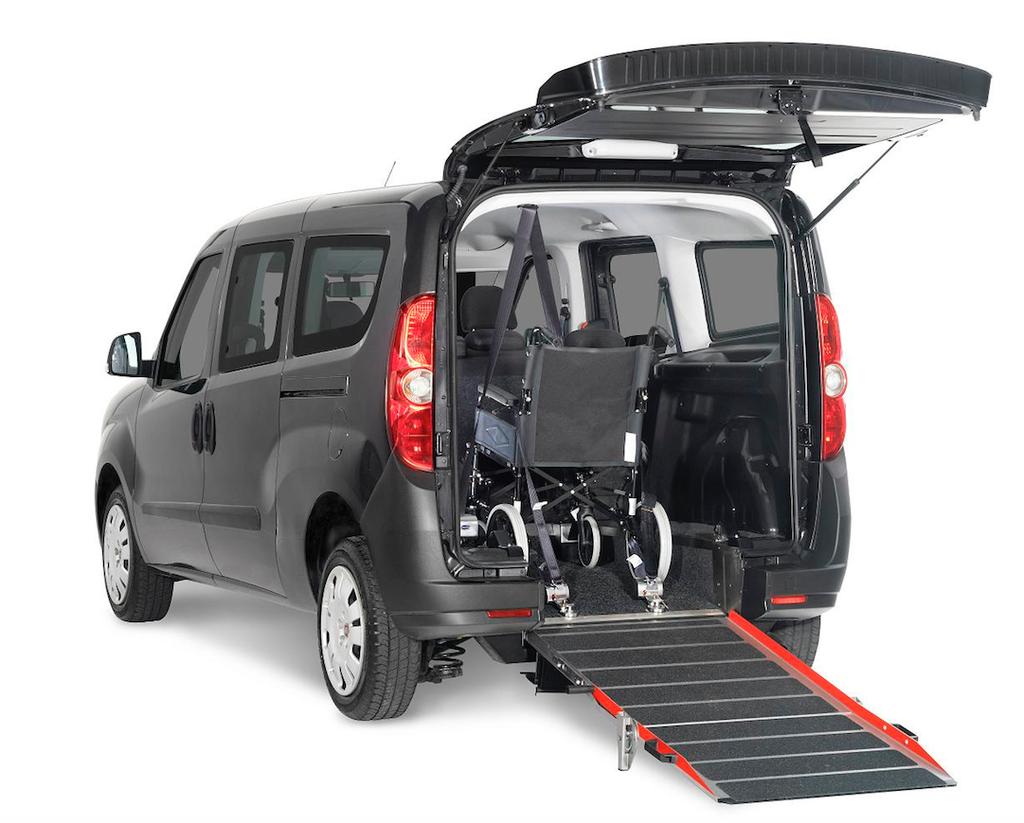The Fiat Doblo Combi Maxi SX offers seating for 5 people plus one wheelchair. It also comes with standard features such as air conditioning, front and rear electric windows and rear parking sensors.