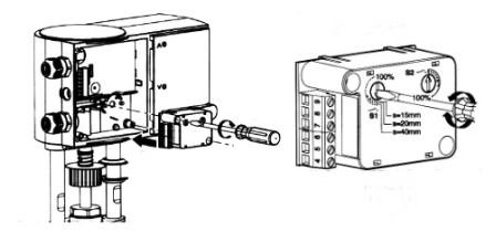 AVR type actuators: Units fitted with the old type AVR type actuator may require adjusting via the spindle nuts as shown below.