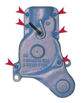 DO NOT disassemble Lever if no defects are disclosed by the inspections. Inspect Sprocket shaft for excessive wear, scoring, damage to the teeth, or stripped threads.