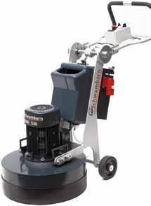 Features Ergonomical in operation Standard with integrated water dosing for wet grinding Dismountable for transport DIF-Diamond Floating Device = less vibration Speed control R/L DSM 530 DIF-Diamond