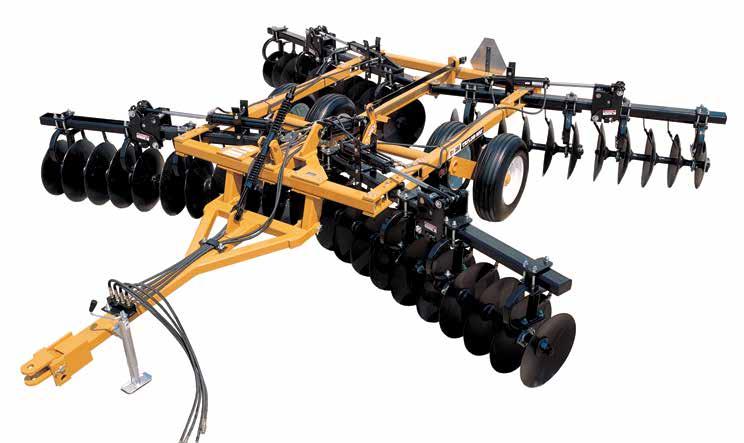 Series 350 Wheel-Type Wing Fold Tandem Disc Harrow Built for outstanding cutting and leveling, the Talyor-Way 350 Wing Fold Tandem Disc Harrow is one of the most heavy duty and versatile implements