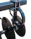 Optional 1" x 2" flexible steel hanger design to absorb shock load for increased bearing and axle life.