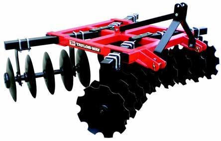 Series 233 Tandem Disc Harrow The Taylor Pittsburgh Disc Harrows are field tested and built to last. They are great for use in gardens and wildlife plots as well as vineyards and small acreage farms.