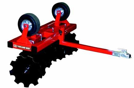 A full 4-foot cutting width with 20 degrees cutting angle and an adjustable height tongue for various sizes of 4-wheelers or small tractors.