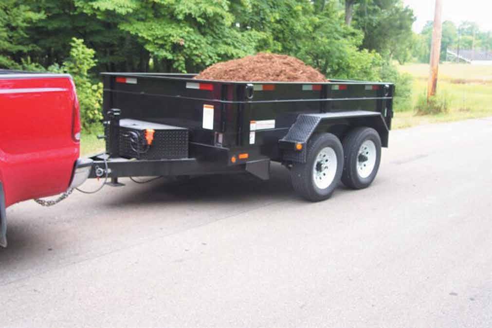 Pro Haul Dump Trailer This versatile Tandem Axle Dump Trailer is highway approved and is a perfect match for property owner, landscaper, contractor and rental yard applications.