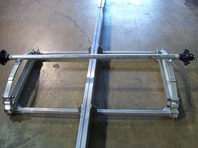 Axle Installation Serial plate Locate the axle and install it on the
