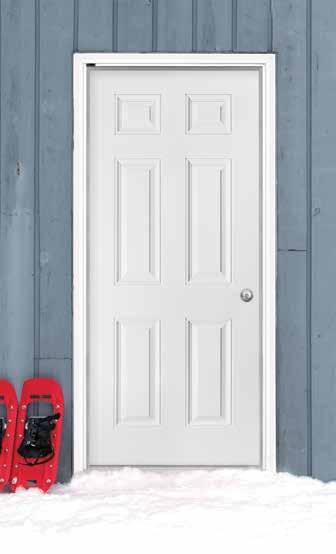 DOOR SYSTEMS ENTRY SERIES DOOR DESIGN AVAILABLE High Definition Steel Slab Wood Frame The Economy entry level unit, designed specifically for garages and outbuildings, combines a primed steel inswing
