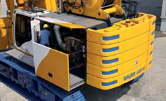 Spotlights BT 70 Upper carriage Integrated service platform for easy and safe maintenance work, which can be
