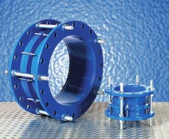 Associated Products The UPE Universal range of wide tolerance couplings, stepped couplings, flange adaptors and end caps can be used on almost any plain-ended rigid pipe material from 40mm to 300mm