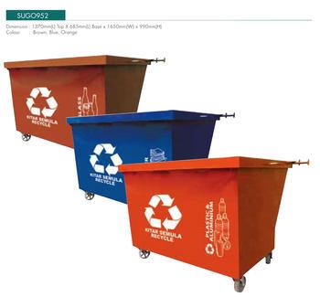 Metal Leach Bins 952 Plastic Recycle