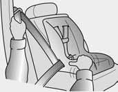Varnostne značilnosti vašega vozila Tip A E2BLD310 2. Pritrdite zapah medenično/ramenskega pasu v zaponko. Poslušajte, ali slišite klik.