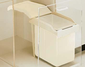 44.703 300 SOLO WASTE BIN No shelf required: the bin incorporates its own runners and platform.