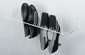 544.43.757 3 pairs Steel wire 544.43.766 SHOE RACK, CONTINUOUSLY ADJUSTABLE For installation in shoe cupboards.