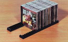 300 DISC CASE STORAGE RAIL FOR 23 CD S Attaches on underside using adhesive strips Finish