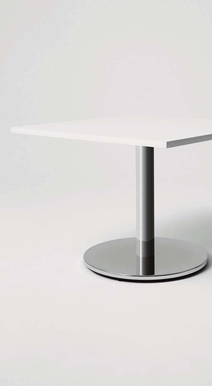 500 MM TRUMPET SINGLE COLUMN TABLE BASE 280 x 280 mm top plate. Supplied unassembled. Top plate: Cast, painted black.