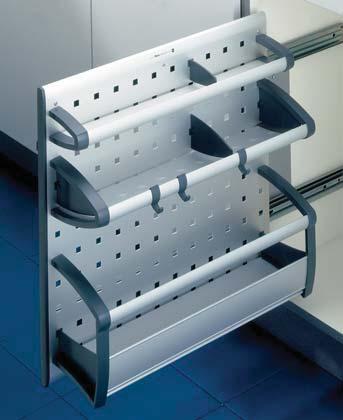 Aluminium 520 The Vario Alu-Line undersink pull-out storage unit is ideal for