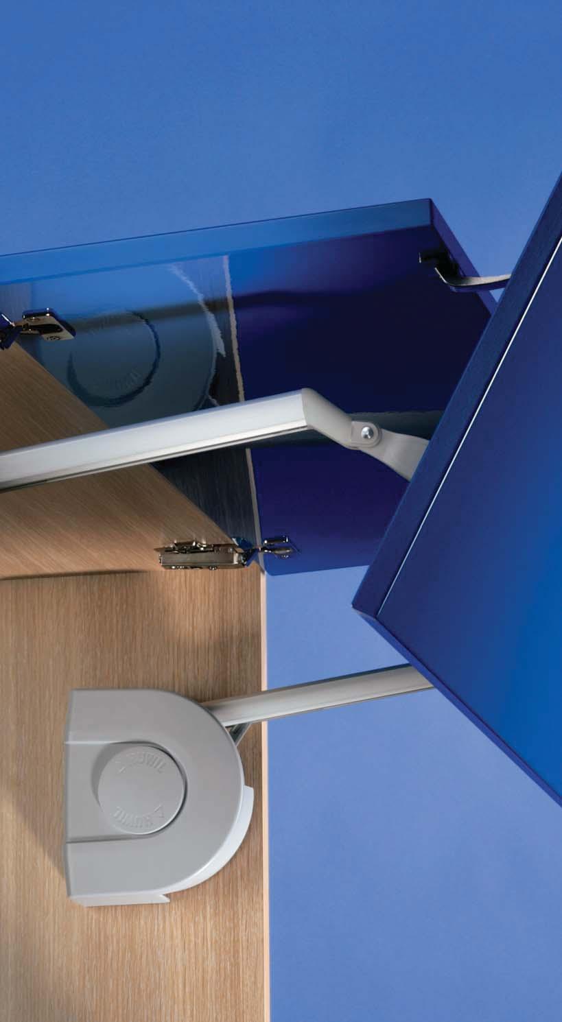 E-SENSO ELECTRIC DOUBLE FLAP LIFT UP FITTING Finish: Fitting steel, aluminium. Cover cap: Plastic Excludes doors, mechanism only. For timber and aluminium doors.