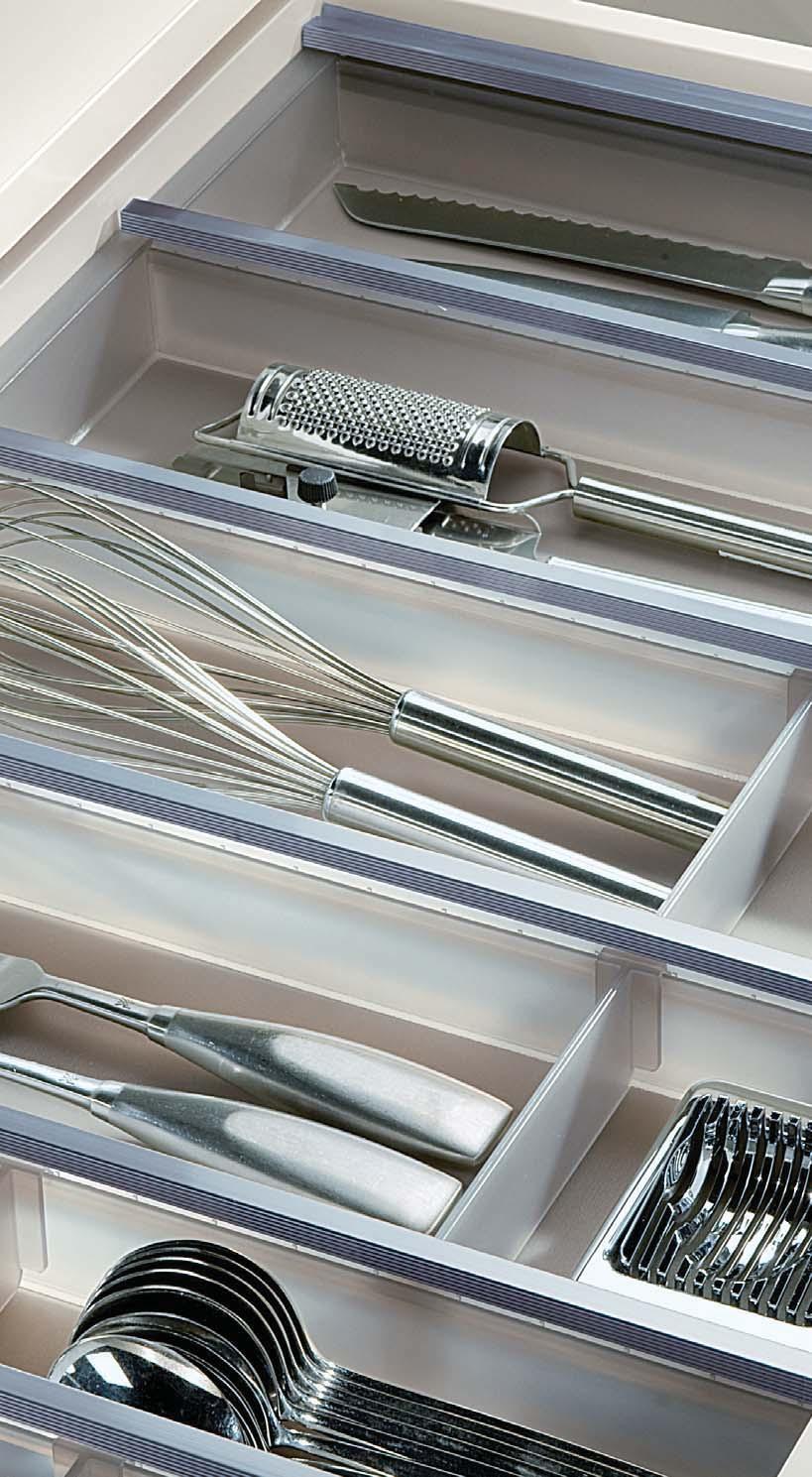 GRAPHITE TRANSLUCENT CUTLERY TRAYS Designed for all Grass STUDIO and Blum tandem box drawers with a depth of 500 mm Tray length: 480 mm Tray height: 55 mm For carcase width mm Actual tray width mm