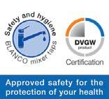 certified by the DVGW Cert GmbH (Certification body of the German Scientific and Technical Association for Gas and Water e.v.