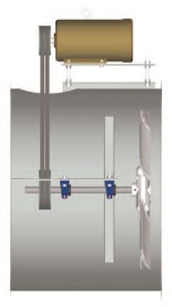 Lowest sound levels of equal size units Large inlet opening yields low inlet velocities Design allows