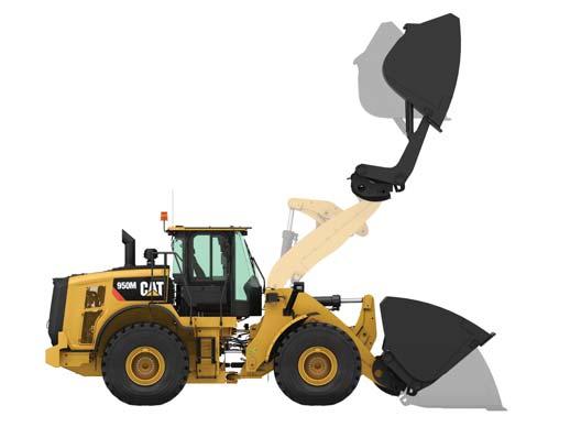950M/962M Wheel Loaders Specifications 950M/962M Operating Specifications with High Dump Buckets Pin-On 7 Fusion QC 3 1 2 4 Universal QC 5 6 Machine 950M with Auxiliary Counterweight 962M Aggregate