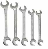 65 3782 10 Piece Double Open End Wrench Set, SAE, in Roll Pouch Size Size 3712 3 8 3722 3714 7 3724 3 4 3716 1 2 3726 13 3718 9 3728 7 8 3720 5 8 3732 1 Wrench heads are
