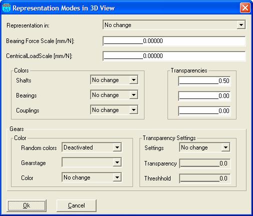 7.2.2 Settings 3D View This function will show a dialog for 3DView settings. Via this dialog it is possible to change the appearance of the 3DView.