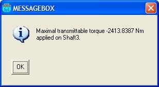 7-2 Output of permissible torque Note: Maximum torque can either be output or input torque, depending on configuration. 7.7.4 Price Calculation This function will estimate the cost of the gearbox based on user defined prices for shafts, gears and bearings.