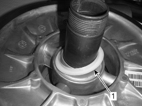 Press bearing until it is properly seated on countershaft flange. mmr2008-044-013_b 1. Spring stopper 2. Spring 3. Cam 4.