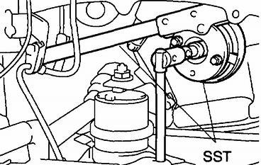 23 of 25 48. INSTALL CRANKSHAFT PULLEY a. Install the crankshaft pulley (TMC made).