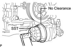 (a) Using SST, remove the oil filter cap. SST: 09228-06501 (b) Remove the oil filter element and O-ring from the oil filter cap.