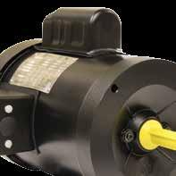 Three phase motors are available in 1/3 HP to 10 HP, including footed, C-face footed, and C-face footless