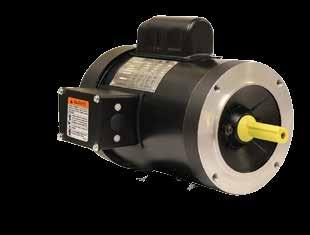 SINGLE PHASE IDC SELECT MOTORS SINGLE PHASE MOTORS ROLLED STEEL SINGLE PHASE TEFC C-FACE FOOTED AND FOOTLESS Aluminum end shield on 140 frame and smaller Cast iron end shield on 180 frame and larger