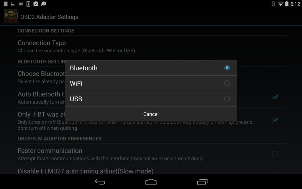 Android App Obtaining OBD II Codes Pair the OBD diagnostic
