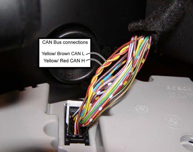 New BMW 3 Series Wire Colours CAN HIGH YELLOW with RED trace CAN LOW YELLOW with