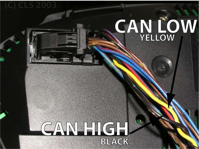 New BMW 5 Series Wire Colours CAN HIGH Black CAN LOW YELLOW Picture