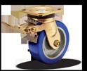 AS Bassick Honcho Upper/Lower Raceway Rubber seals: Rubber swivel raceway seals help protect casters Finish: Attractive yellow dichromate finish for added corrosion resistance Top Plate & Yoke Base: