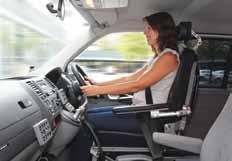 Switching back to the original vehicle seat is easy with the optional Etac Undercarriage System.
