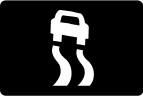 Stability control (ESP) indicator While driving, it flashes during activation of the system.