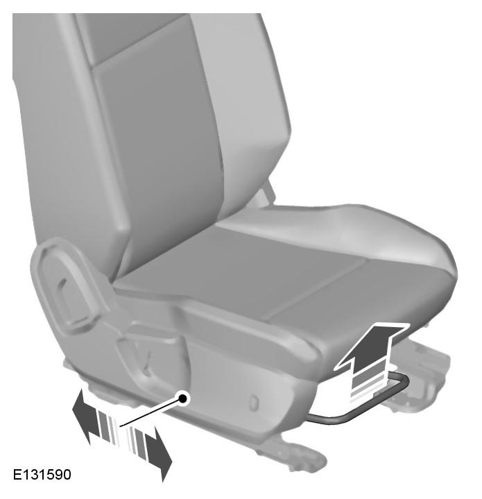 Seats Moving the seats backwards and forwards (Manual seats) Adjusting the height of the driver s seat (Manual seats) WARNING Rock the seat backwards and forwards after releasing the lever to make