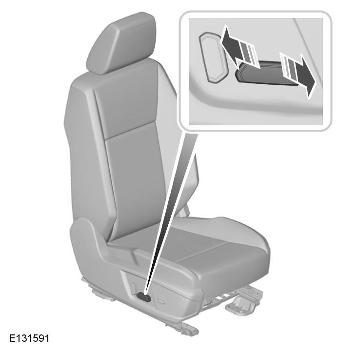 seat - Stretch cab Moving the seats backwards and forwards (Electric seats) Note: On stretch