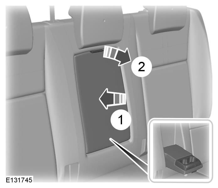 WARNINGS When folding the seatbacks up, make sure that the belts are visible to an occupant and not caught behind the seat.