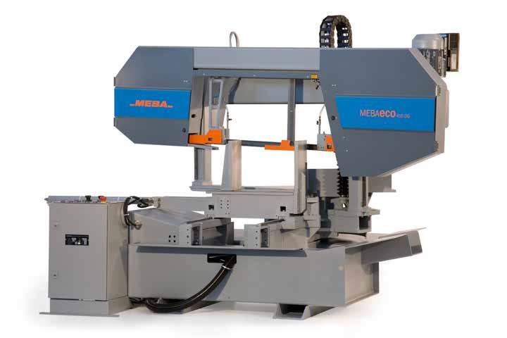 Semi automatic sawing Frequency regulated AC-drive 15-150 m/min, stepless Patented double-mitre system (DG) Digital mitre display (DG) Saw feed by servo-regulated ball screw