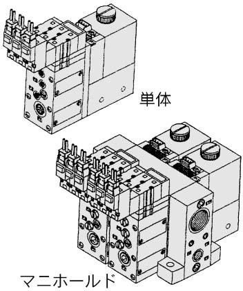 µm F / / // 13-3-34 to 13-3-49 Z MJ Common specifications Manifold Unit ir supply port acuum pad connection port ir supply port Pilot valve connection port connection port