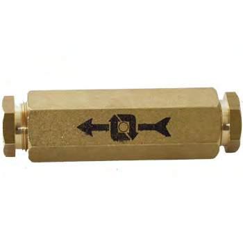 Valves / Check & Foot Valves 3 /8" SIZE F BSP CNNECTIN K KERSENE il Check Valve Brass non return valve to allow flow in only one direction esigned for use in oil heating installations Valve comes