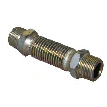 Manufactured from stainless steel with zinc plated steel ends Code escription Inlet utlet Length (inch/mm) Fluids CTS2040 Flexible Connector 1 M BSPT 1 M BSPT 6/150 N See page 146 for breakaway