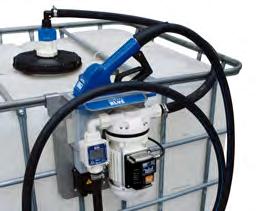 AdBlue Pumps \ Pumps AB ABLUE Suzzara Blue AC IBC Pump Kit Self priming AC membrane pump on stainless steel plate Ready to use kit for the transfer of AdBlue from an IBC Pro version with auto nozzle