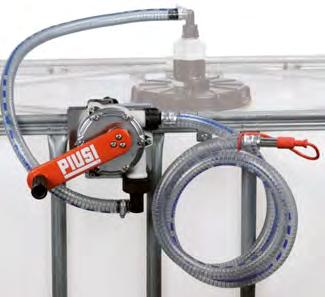 solution for dispensing AdBlue from an IBC esigned for fitting to the top bar of an IBC only Smooth operation thanks to its rolling handle grip & quality construction 1m suction hose, 2.
