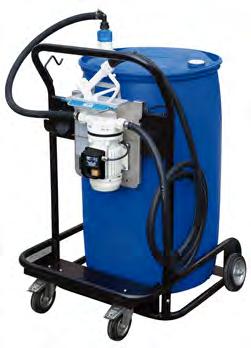 Pumps / AdBlue Pumps 32lpm MAX FLW RATE AC PWER 32lpm MAX FLW RATE AC PWER 32lpm MAX FLW RATE C PWER AB ABLUE Suzzara Blue rum Self priming AC membrane pump on a spring loaded stainless