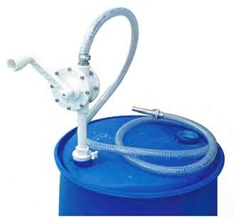 drum adaptors AB ABLUE Manual Rotary rum Pump Polypropylene rotary hand pump Cost effective solution for dispensing AdBlue from a drum 2 BSP drum adaptor Suction downtube ption with delivery hose &